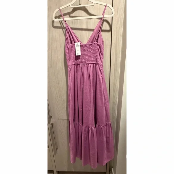 Brand New with Tag Abercrombie & Fitch Linen Blend Button Through Maxi Dress - Picture 7 of 8